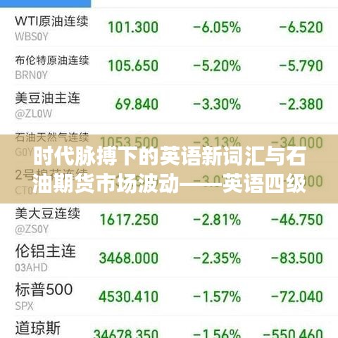 时代脉搏下的英语新词汇与石油期货市场波动——英语四级学习者解读新潮词汇趋势与石油市场波动关系