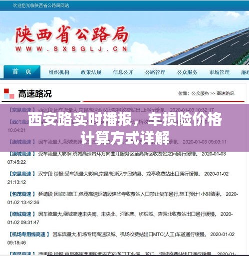 西安路实时播报,车损险价格计算方式详解