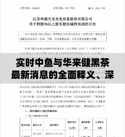 实时中鱼与华来健黑茶最新消息的全面释义、深度解读及风险预警