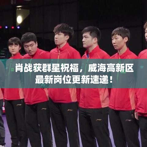 肖战获群星祝福,威海高新区最新岗位更新速递!