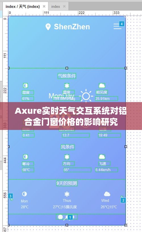 Axure实时天气交互系统对铝合金门窗价格的影响研究