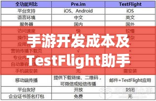 手游开发成本及TestFlight助手激活码探讨,深度解析开发成本与效率提升策略