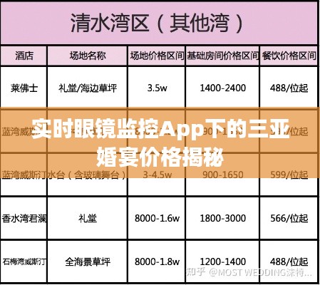实时眼镜监控App下的三亚婚宴价格揭秘