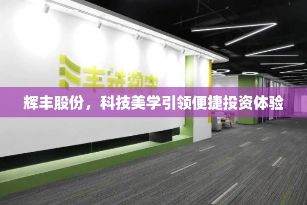 辉丰股份，科技美学引领便捷投资体验