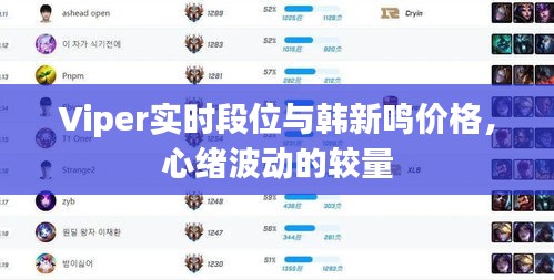 Viper实时段位与韩新鸣价格,心绪波动的较量