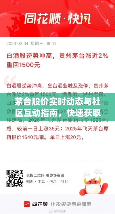 茅台股价实时动态与社区互动指南，快速获取最新帖子与资讯攻略