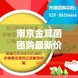 南京金耳菌团购最新价格表及购买攻略，优惠折扣一网打尽！