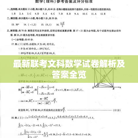 最新联考文科数学试卷解析及答案全览
