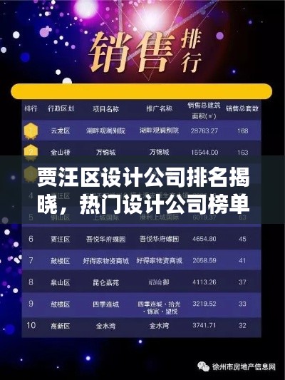 贾汪区设计公司排名揭晓，热门设计公司榜单，打造独特风格的首选！